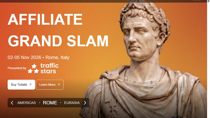 Affiliate Grand Slam 2026, Rome, Italy, 2 to 5 November 2026